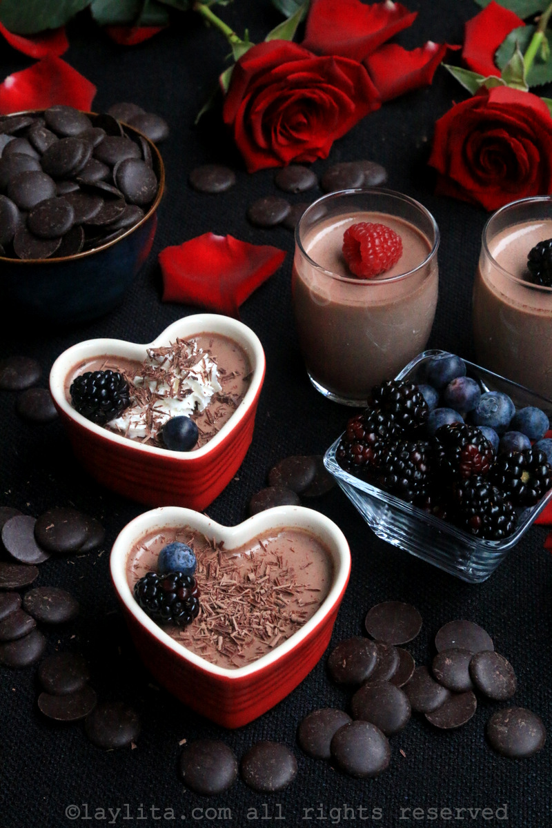 爱心意式巧克力奶冻